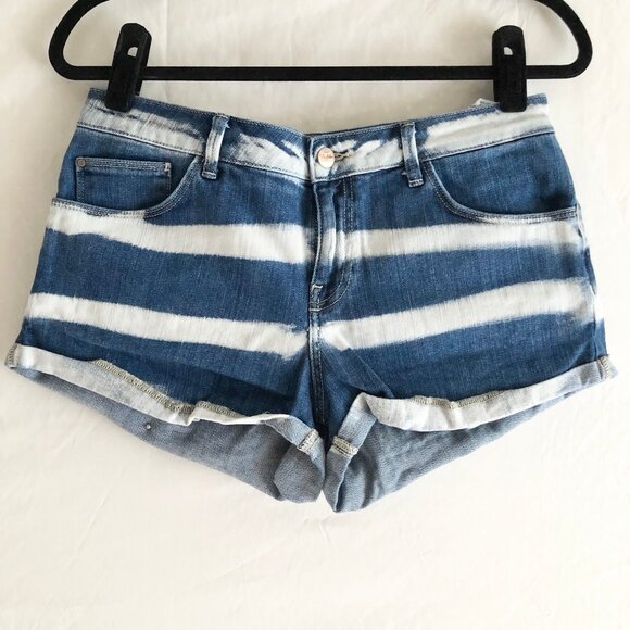 Zara Pants - Bleach Tie Dye Denim Shorts Size 8